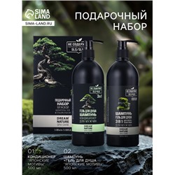 УЦЕНКА Подарочный набор мужской DREAM NATURE SPA CARE «Японские мотивы»: шампунь 3 в 1 и гель для 10