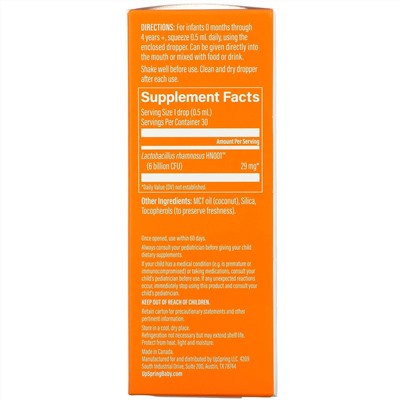 UpSpring, Immunity Foundation, Liquid Drops, 0.5 fl oz ( 15 ml)