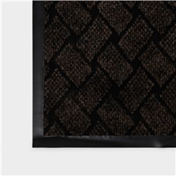 Коврик придверный влаговпитывающий «Крафт», 50×80 см, коричневый МИКС