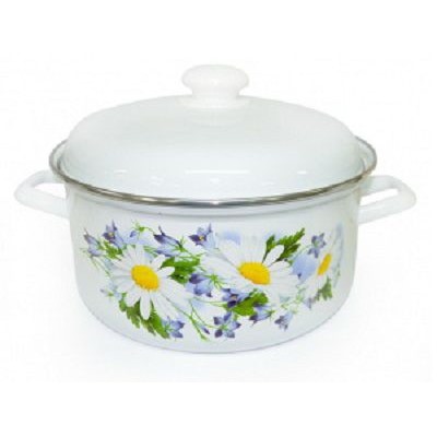 Кастрюля 6,0л Ромашковое поле С-1618АП2/4