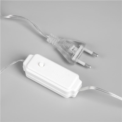 Светодиодная фигура «Снежинка» 80×80 см, пластик, 220 В, 8 режимов, свечение тёплое белое