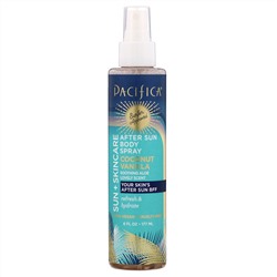 Pacifica, Sun + Skincare, спрей для тела после загара, «Кокос и ваниль», 177 мл (6 жидк. унций)