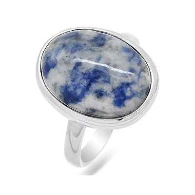Кольцо из серебра содалит, К1293