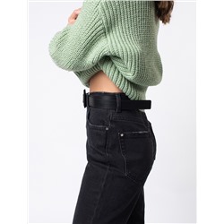Джинсы mom-fit из 100% хлопкового денима
