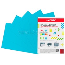 Бумага цветная для офисной техники "Intensive" A4 100 л, 80 г/м², интенсив синий
