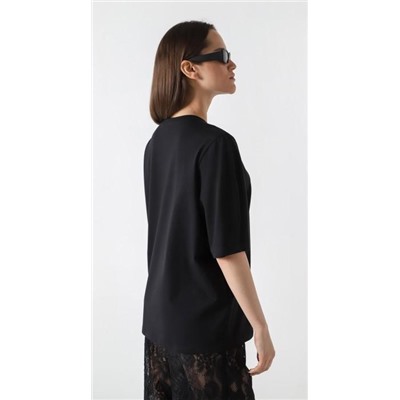 Фуфайка (футболка) Гретта-2 (Черный)