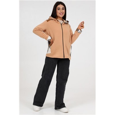 52347 Толстовка женская (Персиковый)