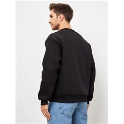 Мужской свитшот оверсайз 14421 (Черный)