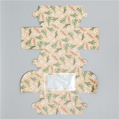 Коробка складная с двусторонним нанесением «С Новым годом!», 16×10×10 см