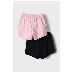Шорты трикотажные для девочек, 2 шт в комплекте PLAYTODAY, 1240918