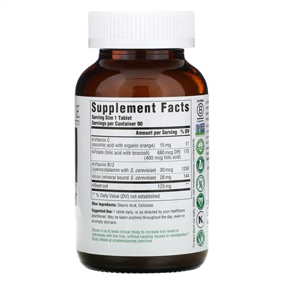 Innate Response Formulas, Iron Response, железо, 90 таблеток