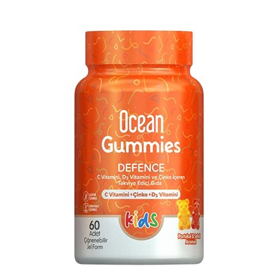 ORZAX OCEAN SMART GUMMIES DEFENCE KIDS 60 жевательных пастилок