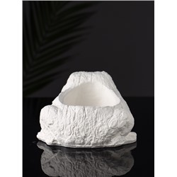 Фигурное кашпо для цветов «Лягушка», гипс, 14×12×9 см