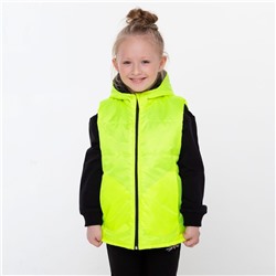 Жилетка с капюшоном детская, цвет салатовый, рост 92-98 см