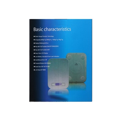 Весы кухонные LVE-028, электронные, до 5 кг, от батареек ААА×2, металл