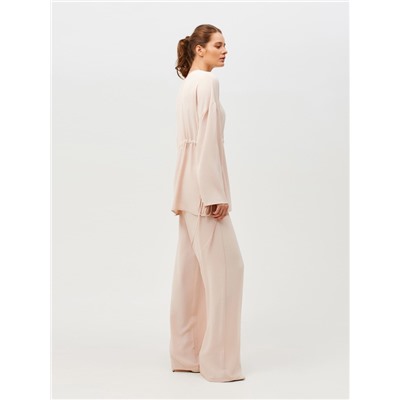 Костюм женский (туника, брюки) MINAKU: Casual Collection, размер 42, бежевый