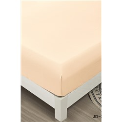 Комплект постельных принадлежностей, простыня на резинке Борт 25 + 2 наволочки 70*70 экрю