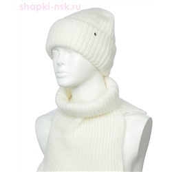1501Ag Ангора велес Комплект женский флис (колпак+снуд) (54-58)
