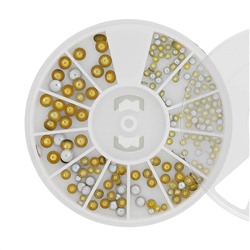 Nail Art Набор металлического декора для ногтей №4, перламутр 15818