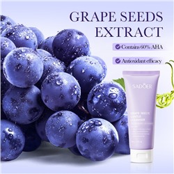 (ЗАМЯТА КОРОБОЧКА) Пенка для умывания с экстрактом винограда Sadoer Grape Seeds Gentle Cleanser, 100 гр.