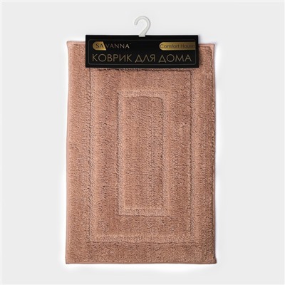 Коврик SAVANNA «Мягкость», 50×80 см, розовый