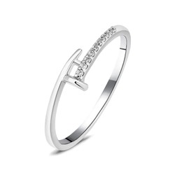 Кольцо, куб.циркон., Гвоздь4