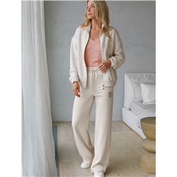 Прямые брюки из петельчатого футера-трехнитки