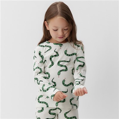 Пижама детская (лонгслив и брюки) KAFTAN «Змеи», размер 28 (86-92 см)