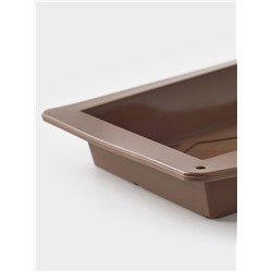 Форма для дубайского шоколада Доляна «Ломтики», 25×14×2.5 см, силикон, коричневая