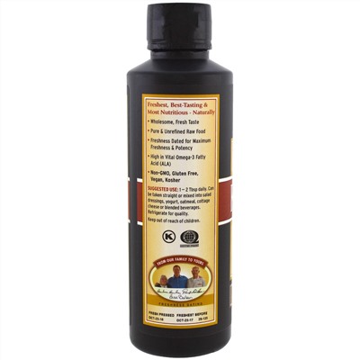 Barlean's, Organic Fresh, Flax Oil, 12 fl oz (355 ml)