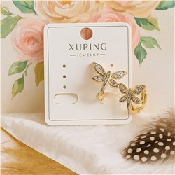 Серьги коллекция "Xuping" покрытие позолота, вставка: фианиты, арт.004.002
