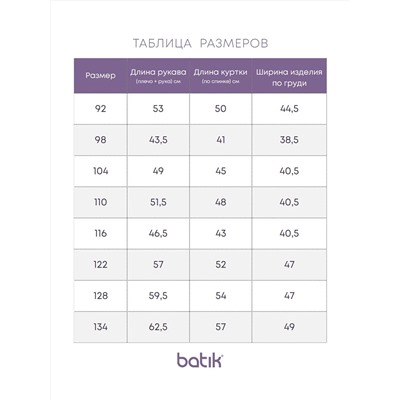 BATIK Куртка 665-24в-1