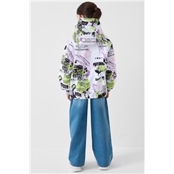 Куртка текстильная с полиуретановым покрытием для девочек (ветровка) PLAYTODAY, 1240308