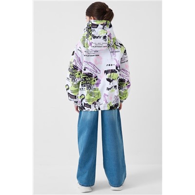 Куртка текстильная с полиуретановым покрытием для девочек (ветровка) PLAYTODAY, 1240308