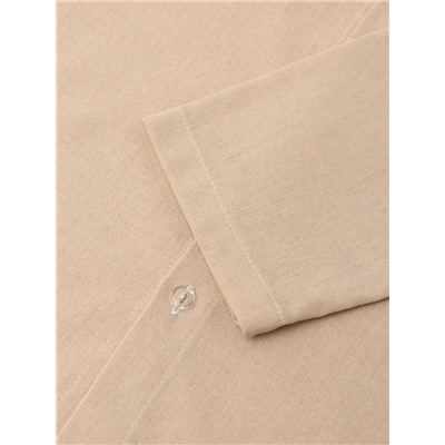 Комплект (рубашка и шорты) для девочки MINAKU, бежевый, рост 134 см