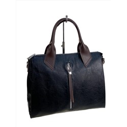 Женская сумка из натуральной кожи, цвет  черный