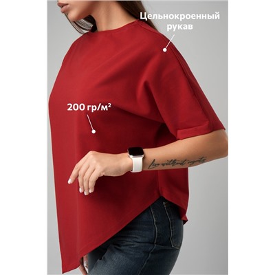 Женская асимметричная футболка Happyfox