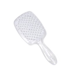Расчёска массажная, широкая, продуваемая, 8.5×20.5(±1) см, прозрачная