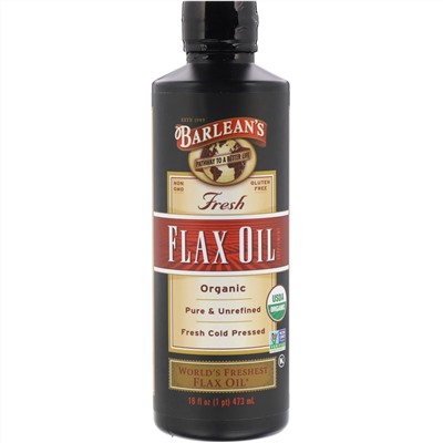 Barlean's, Organic Fresh, Flax Oil, 16 oz (473 ml)