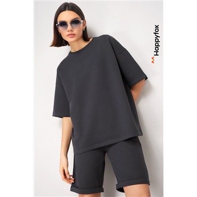 Женский костюм с шортами из футера двухнитки Happyfox