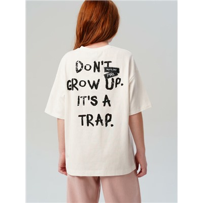 Фуфайка трикотажная для девочек (футболка)