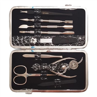 Zinger Маникюрный набор + подарок / MSFE-101-1 S, 9 предметов, в ассортименте 2743