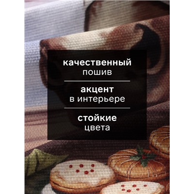 Набор кухонных полотенец «Доляна. Зимняя сказка»: 35×60 см-2 шт., 100% хлопок, рогожка, 160 г/м²