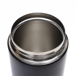 Термокружка Мастер К Style. Coffee, 380 мл, сохраняет тепло 8 ч, с ситечком, нержавеющая сталь, чёрная