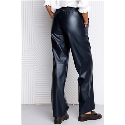 Брюки из экокожи на резинке 422