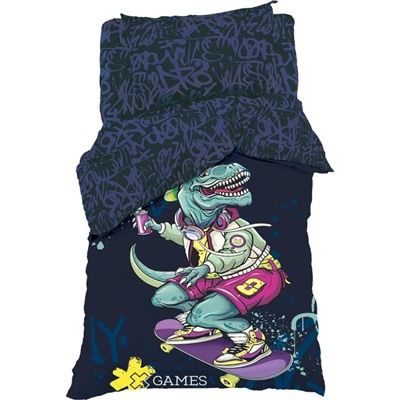 Постельное бельё 1.5-спальное «Этель» XGames, бязь
