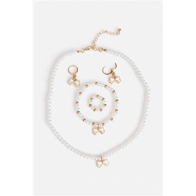 Набор (Бусы+Браслет+Кольцо+Серьги) ACOOLA, 1178522