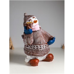 Подставка для бутылки «Снеговик», 40×28×19 см