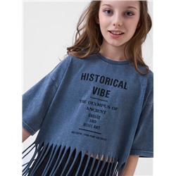 Фуфайка трикотажная для девочек (футболка)