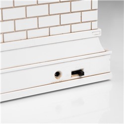 Фигура светодиодная «Чудесный камин», 26×10×18 см, музыка, от батареек ААх3, USB, свечение тёплое белое